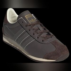 Adidas Originals Dark Brown Country OG Trimmed Leather Sneakers Women's Size 8